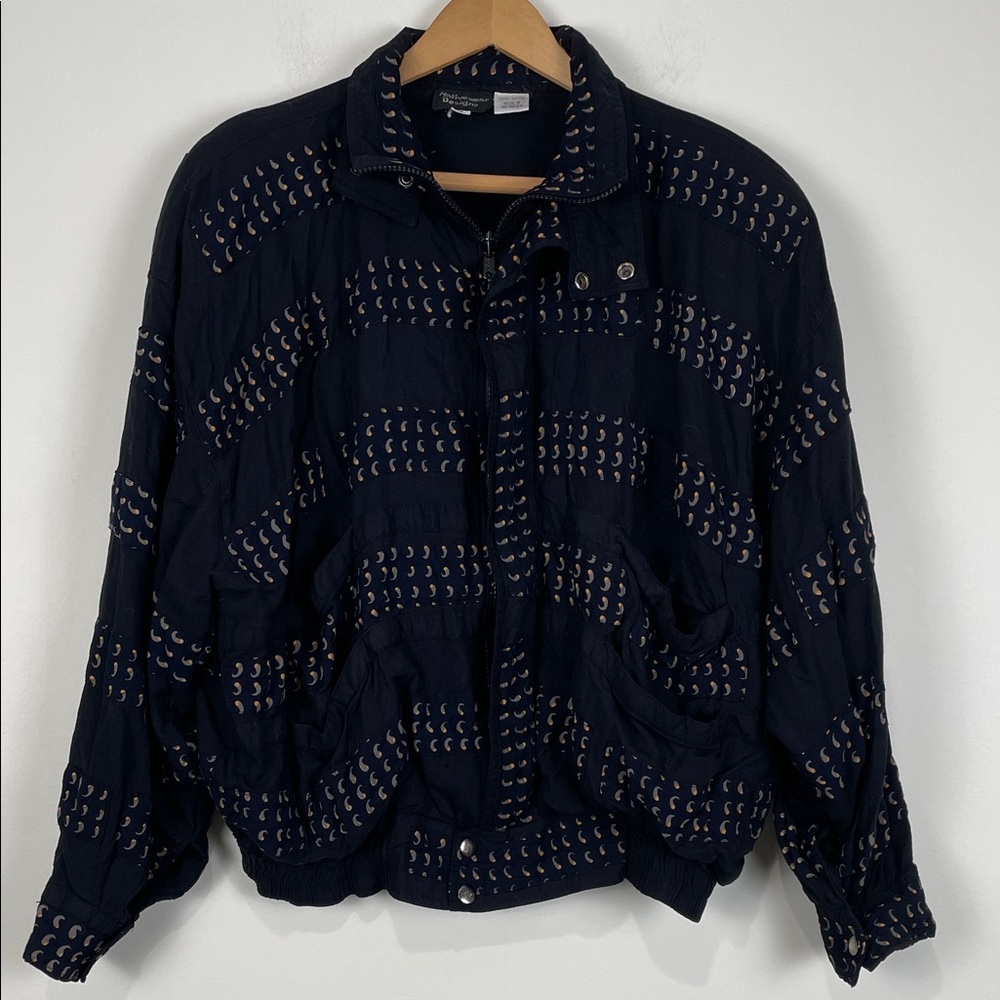 Vintage Nativewear Designs Women's Medium Boho Jacket Black